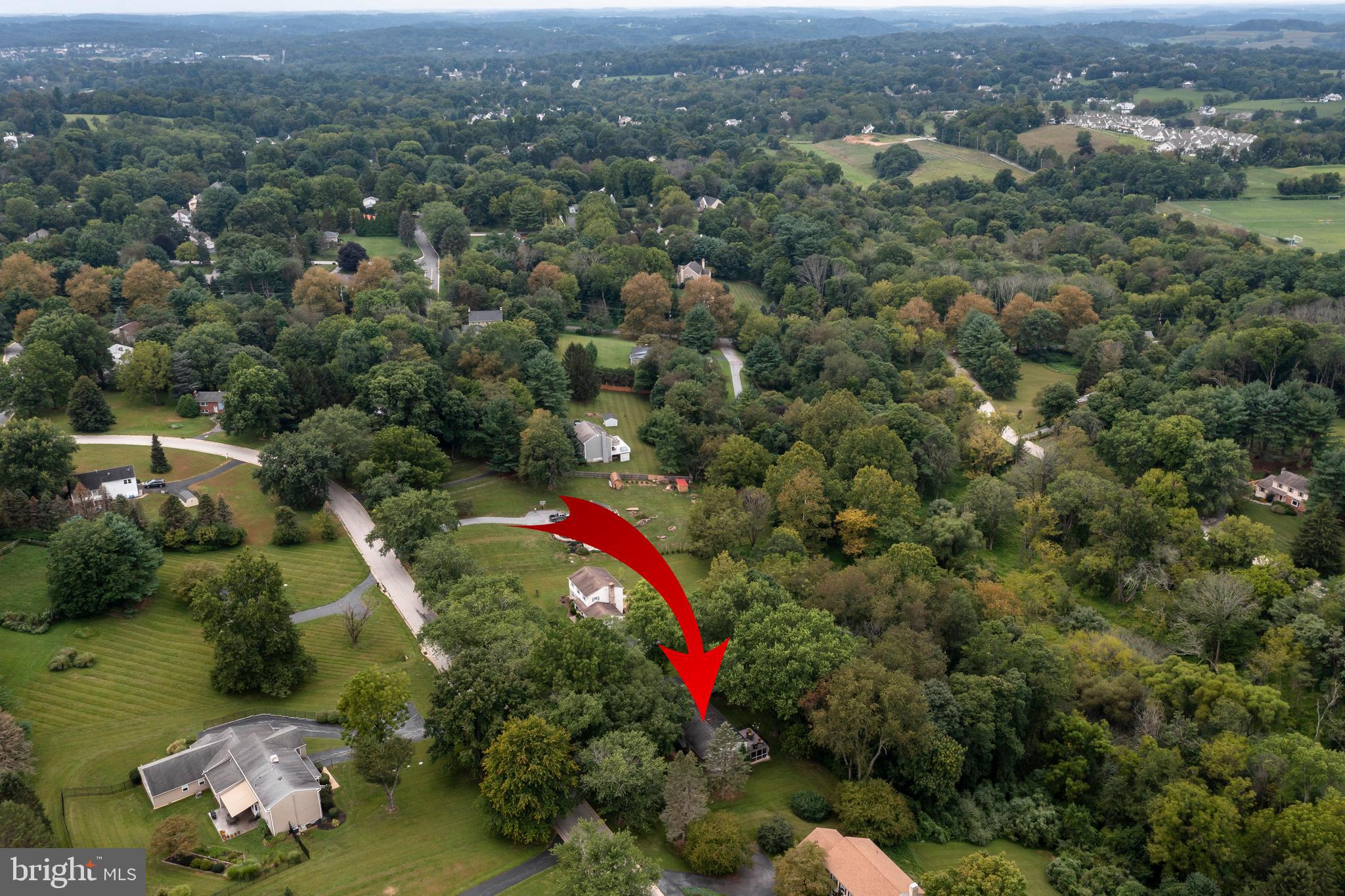 609 Spring Line Drive West Chester, PA 19382 - Photo 3 of 38 Gorgeous, Sylvan Chester County Landscape!