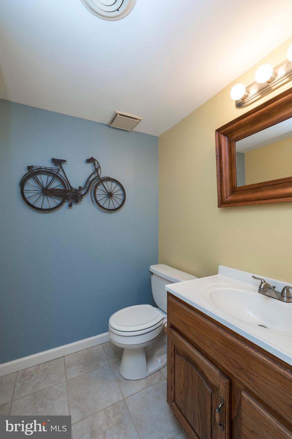 609 Spring Line Drive West Chester, PA 19382 - Photo 21 of 38 Elegant Powder Room w/custom tile floor!