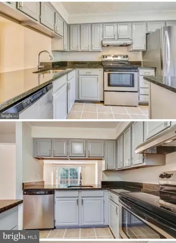 a kitchen with stainless steel appliances granite countertop a sink and a stove
