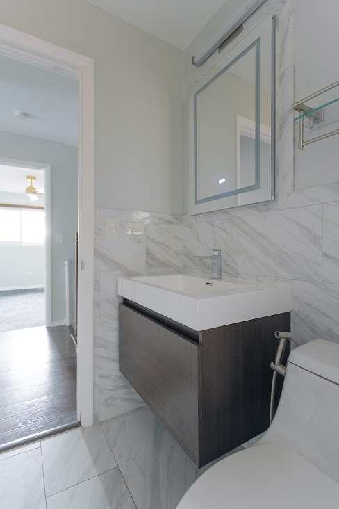 1100 Potter Road Park Ridge, IL 60068 - Photo 21 of 38 a bathroom with a sink and a mirror