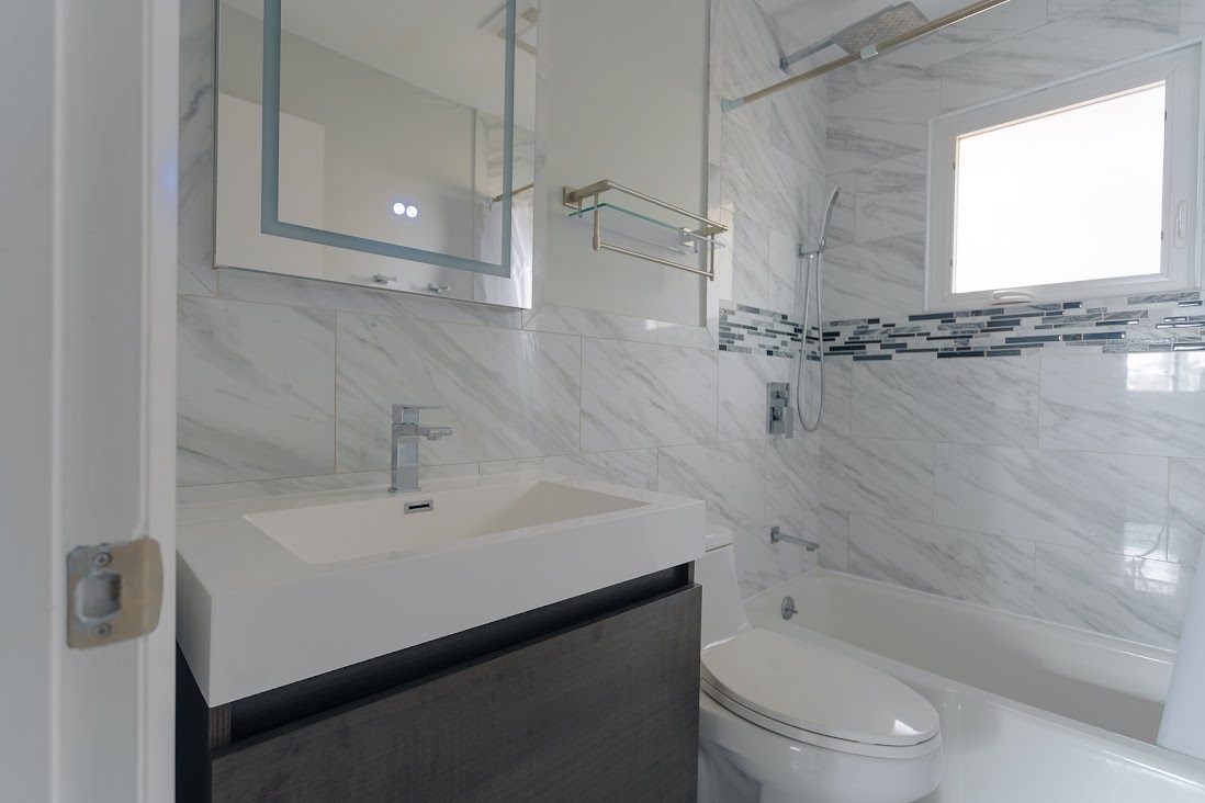 1100 Potter Road Park Ridge, IL 60068 - Photo 22 of 38 a bathroom with a sink a toilet and shower