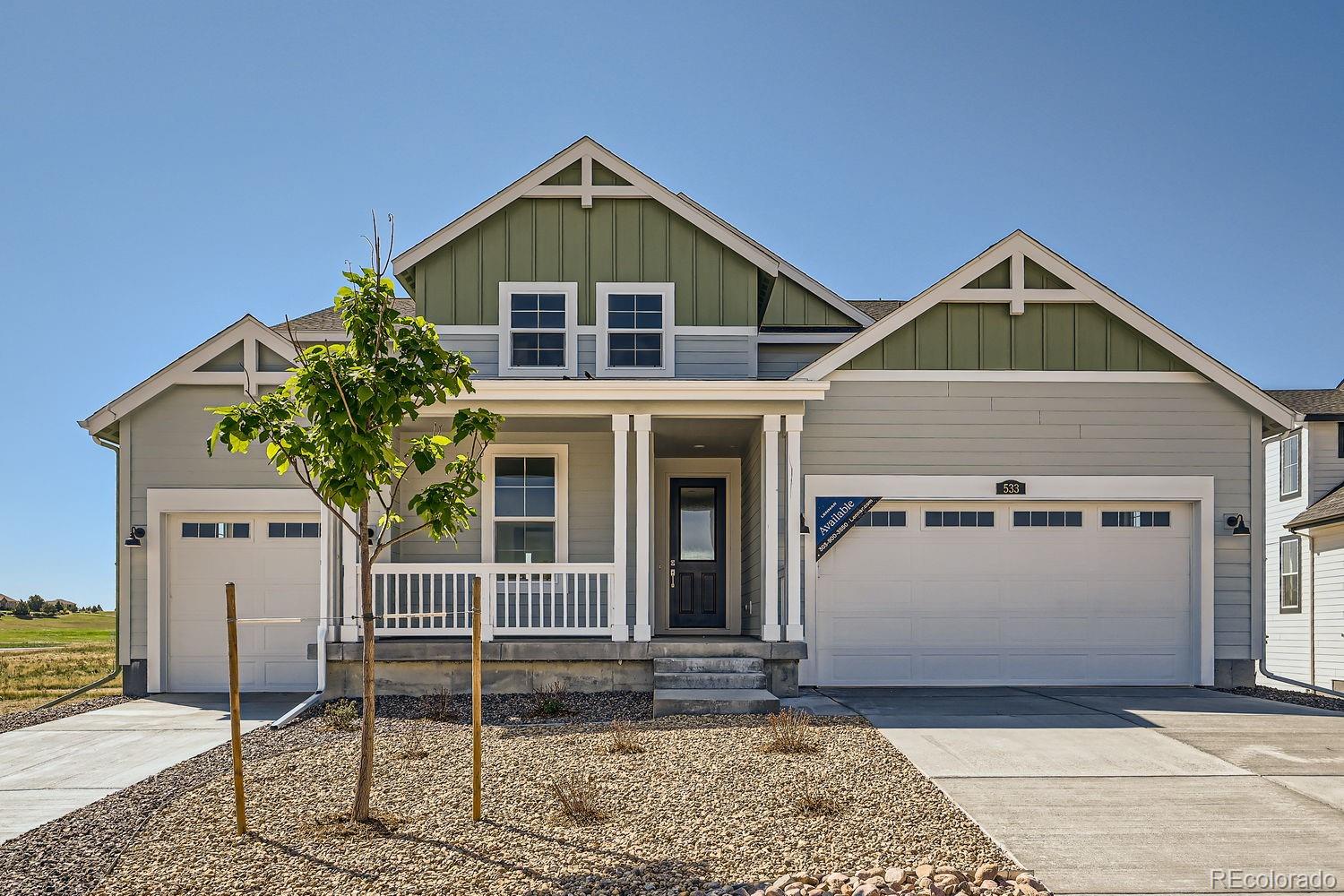a front view of a house with a porch