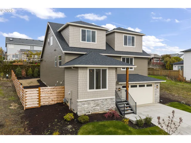 a view of a house with a patio