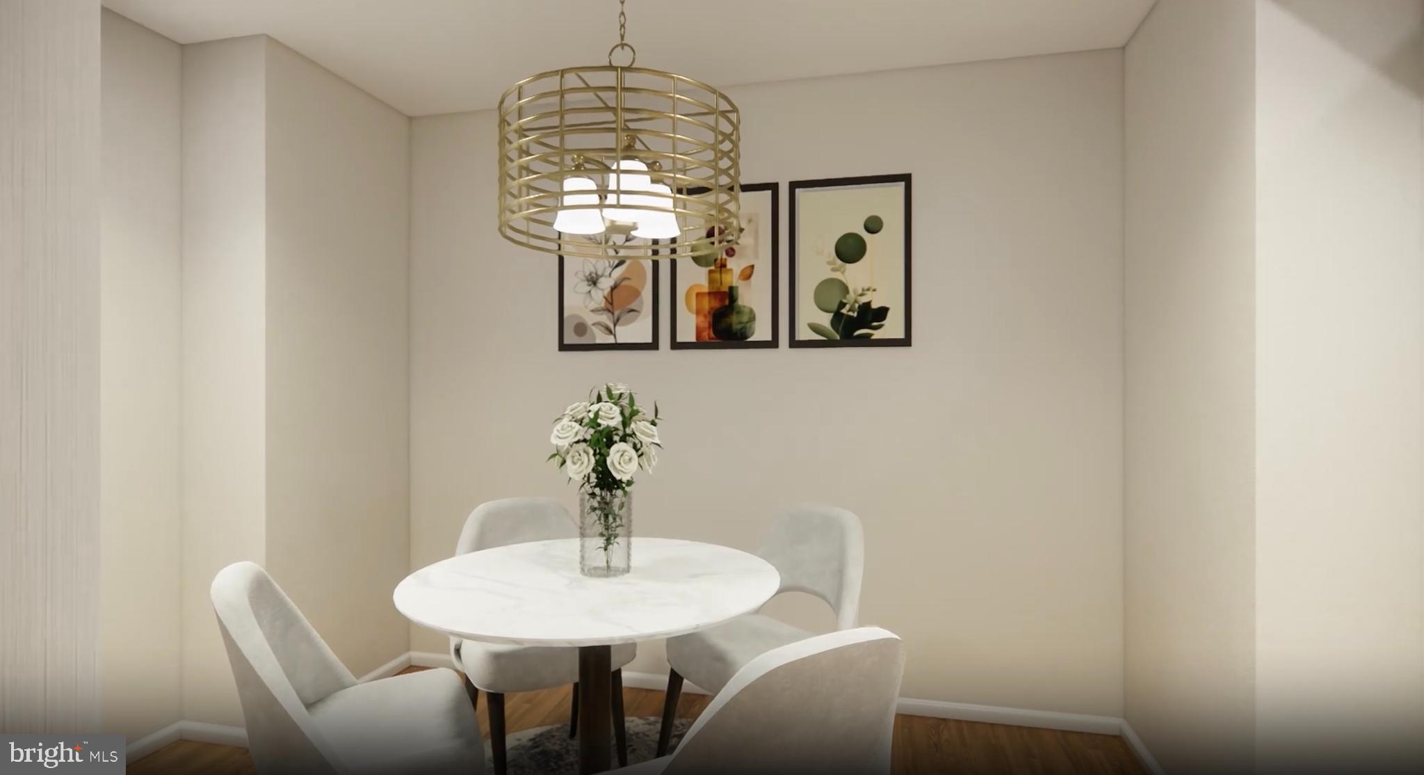 2213 Washington Avenue, Unit 101 Silver Spring, MD 20910 - Photo 8 of 25 a view of a dining room with furniture and chandelier
