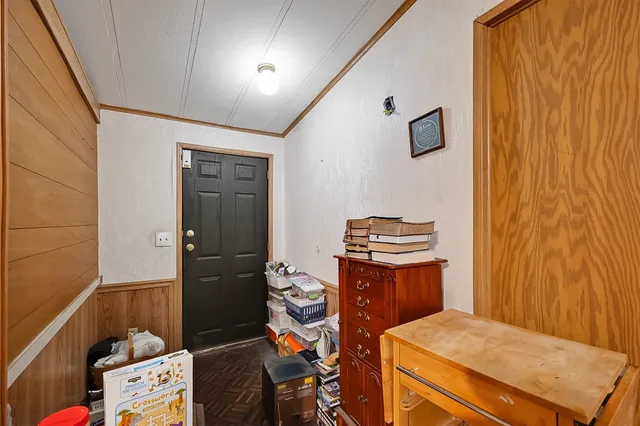 a room with storage and utility