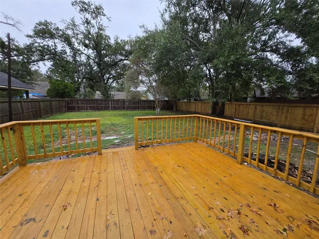 a view of a backyard with a garden