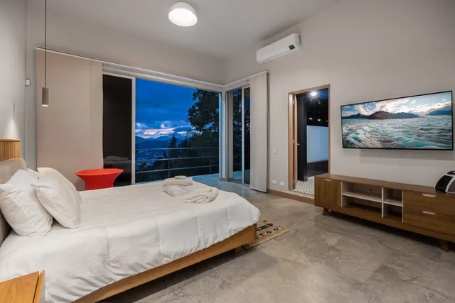 an outdoor space view with a garden