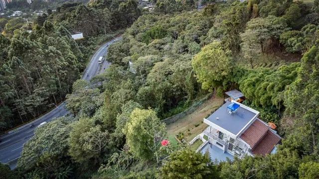 a backyard of a house with seating space