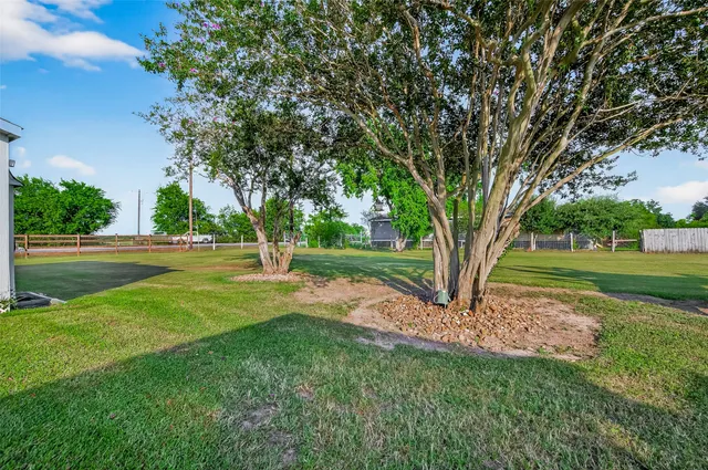 a view of a park with tree s