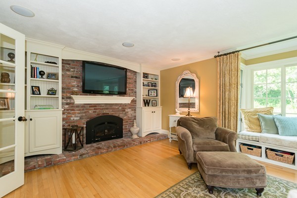 3 Glendale Road Boxford, MA 01921 - Photo 12 of 30 a living room with fireplace furniture and a flat screen tv