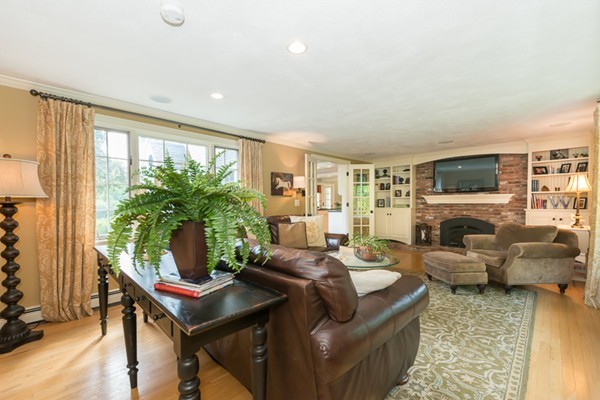3 Glendale Road Boxford, MA 01921 - Photo 10 of 30 a living room with furniture a large window and a flat screen tv