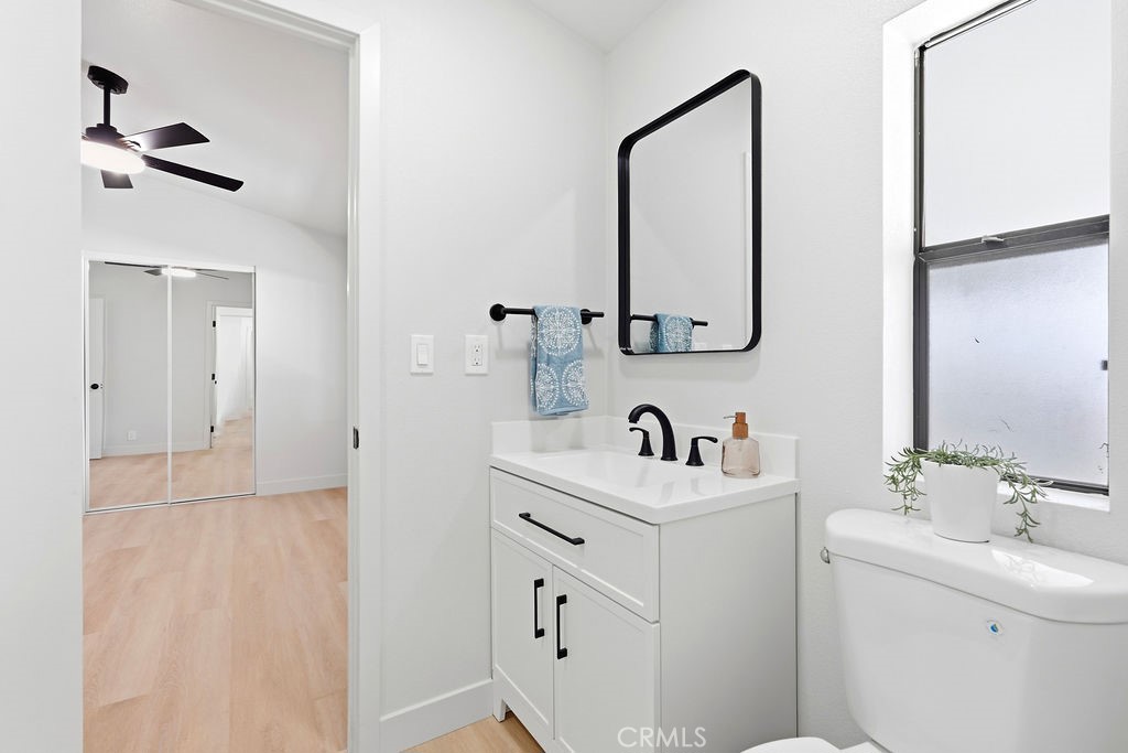 15181 Van Buren, Unit 262 Riverside, CA 92504 - Photo 32 of 48 a bathroom with a sink and a mirror