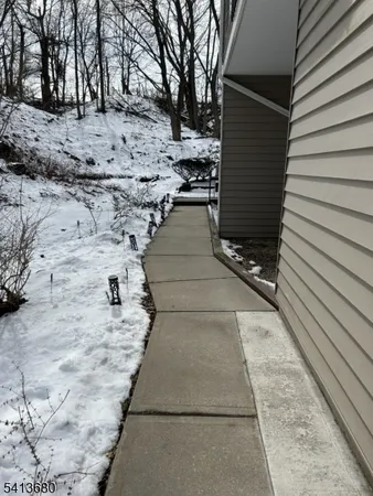 a view of a pathway both side of building