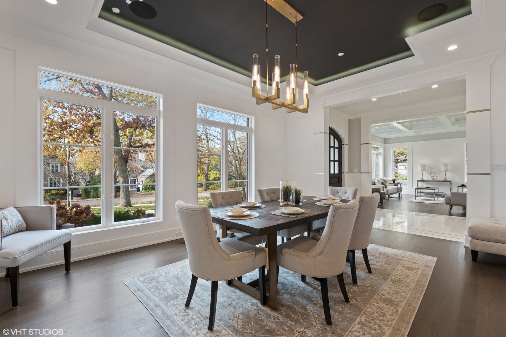 885 Private Road Winnetka, IL 60093 - Photo 13 of 35 a view of a dining room with furniture window and outside view