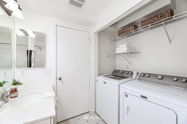 a view of a terrace with furniture