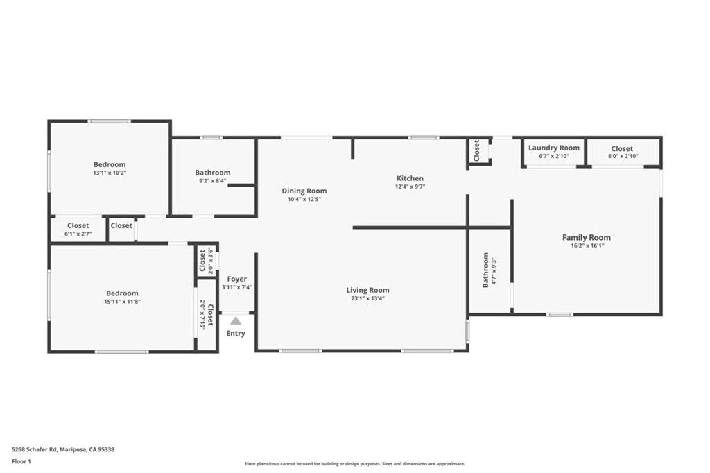 5268 Schafer Road Mariposa, CA 95338 - Photo 45 of 45 a picture of a floor plan