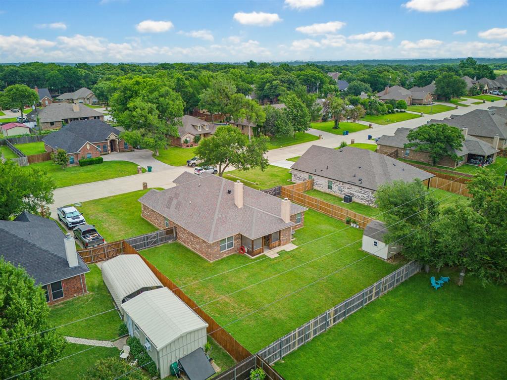 2108 Ridgewood Drive Bridgeport, TX 76426 - Photo 7 of 35 Aerial perspective showcasing a large fenced backyard