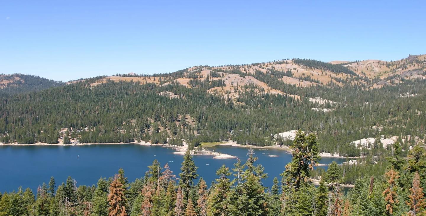 116 John Ebbetts Road Bear Valley, CA 95223 - Photo 8 of 8 a view of a lake in middle of the forest