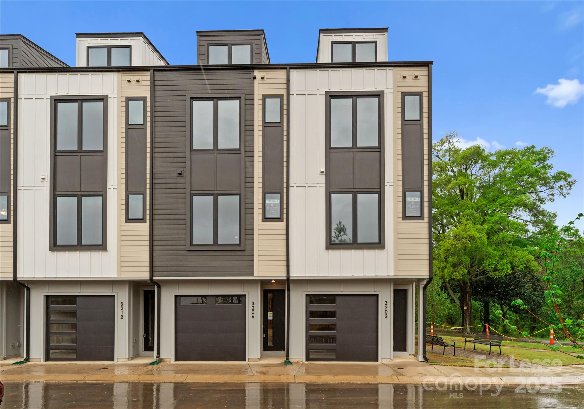 a front view of a multi story residential apartment building