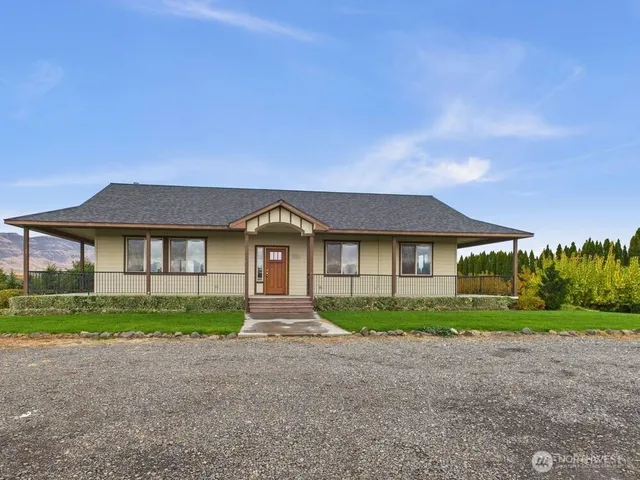 a view of a balcony with wooden floor
