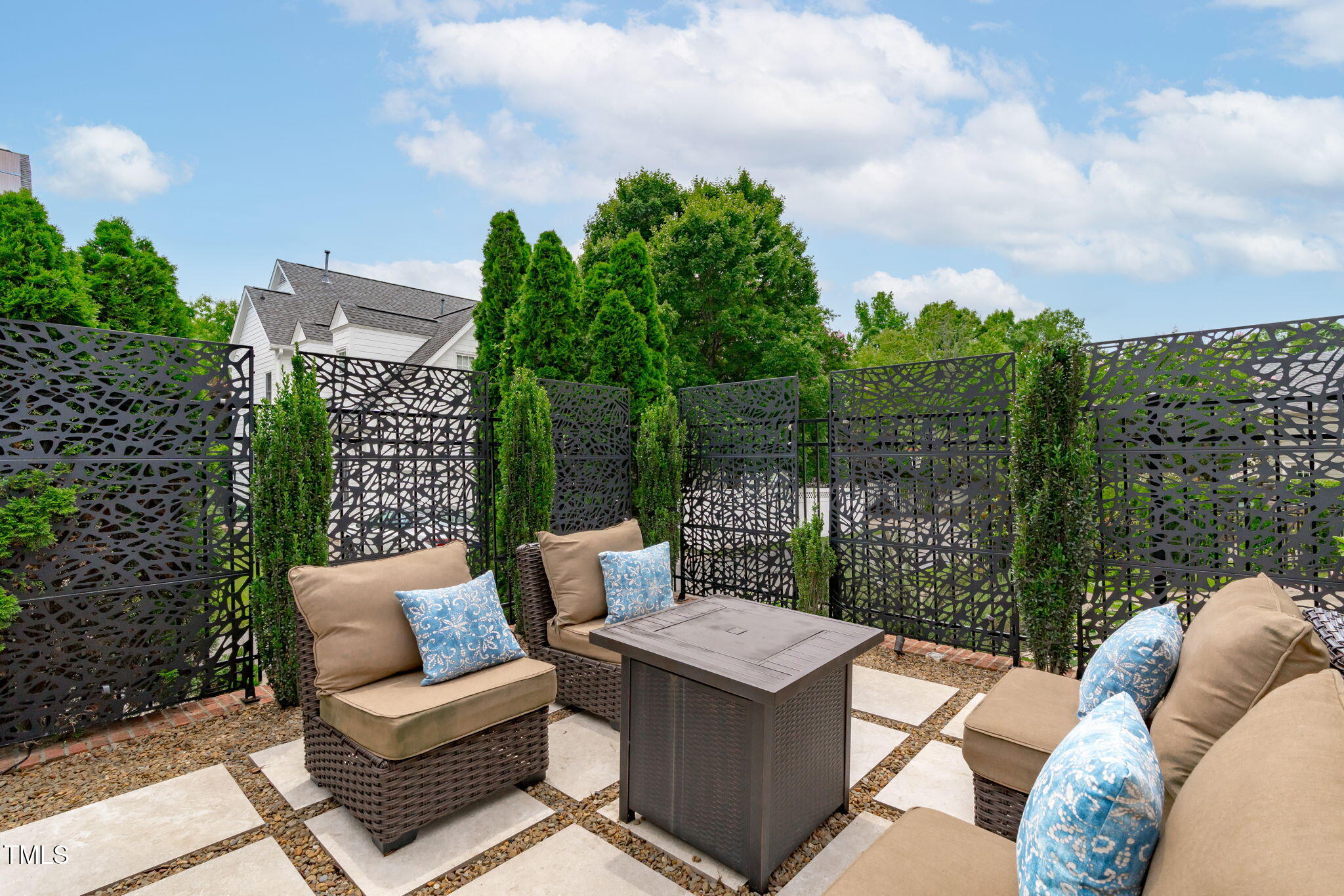 321 Commons Walk Circle Cary, NC 27519 - Photo 44 of 54 a view of a patio on the roof deck