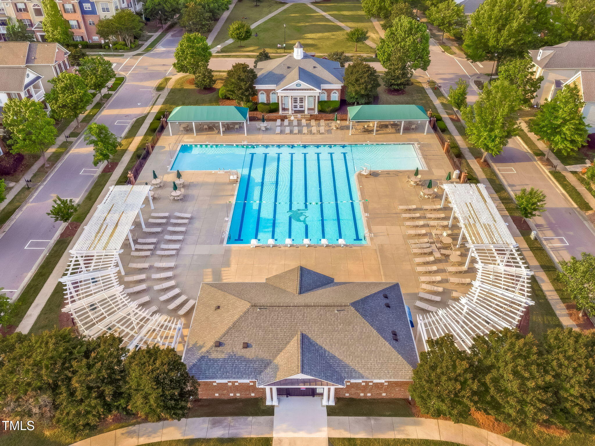 321 Commons Walk Circle Cary, NC 27519 - Photo 51 of 54 an aerial view of residential houses with outdoor space
