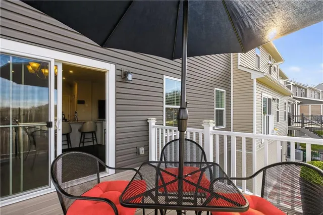 a view of an ocean from a balcony