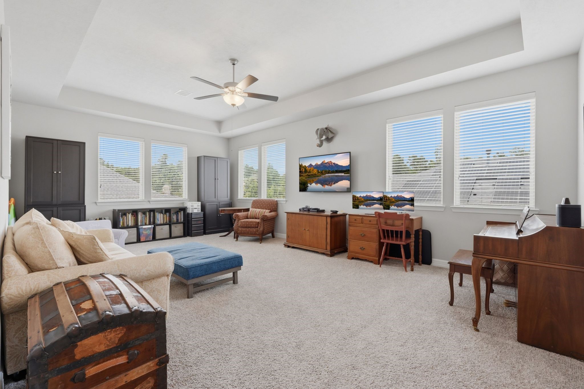 27705 South Slate Hills Lane Spring, TX 77386 - Photo 21 of 45 Massive second-story game room flooded with natural light from large windows.