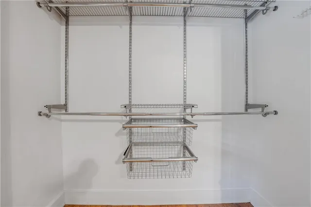 a view of walk in closet