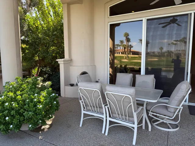 a view of backyard with green space