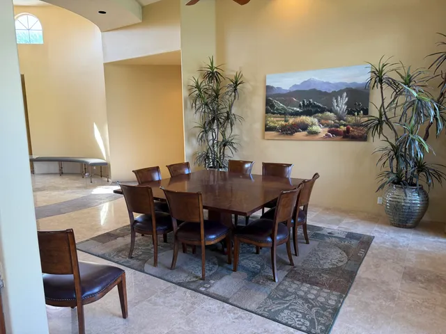 a view of a livingroom and dining room
