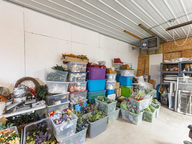 a room with furniture and a workspace