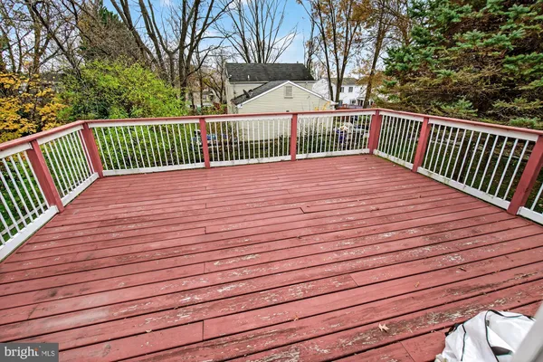 a view of deck and wooden floor