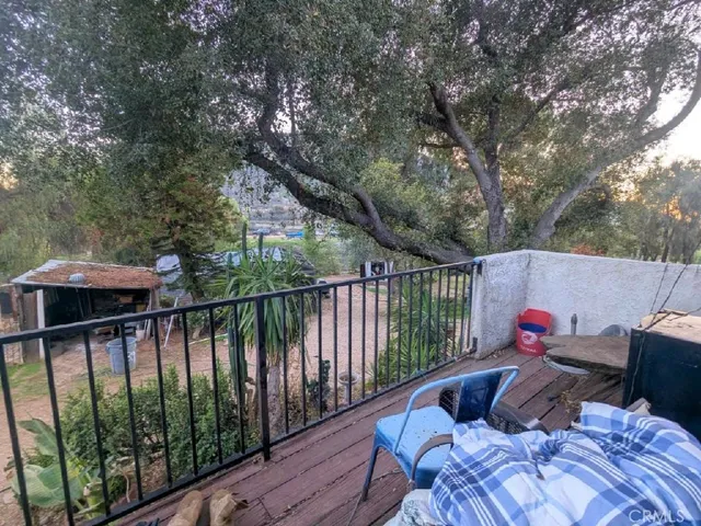 a view of backyard with green space