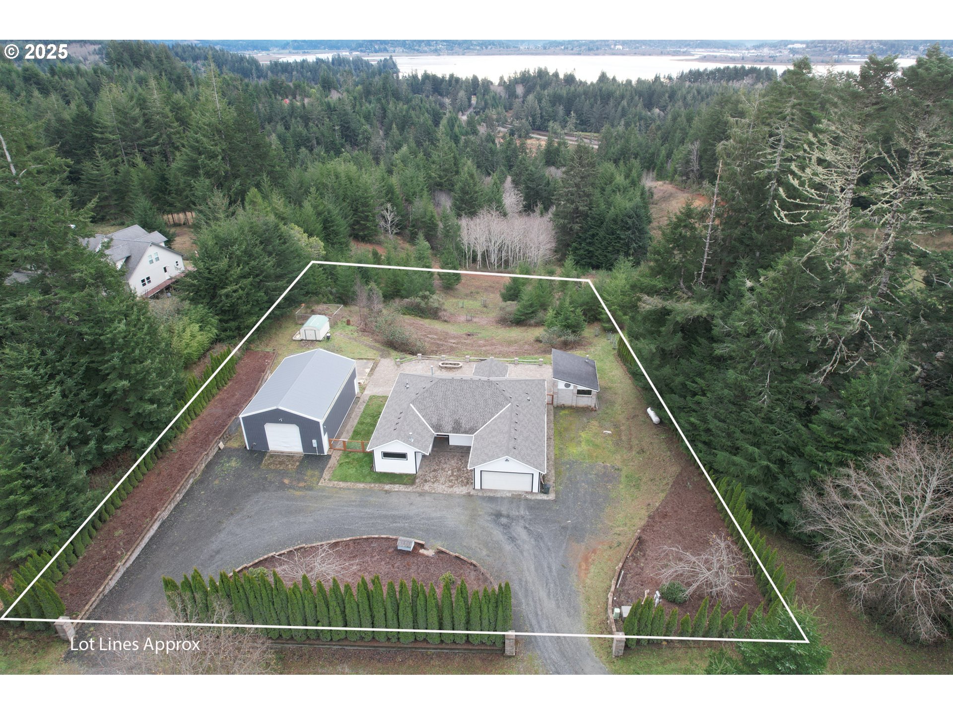 94088 Kirkendall Lane North Bend, OR 97459 - Photo 4 of 46 a view of a balcony with a swing
