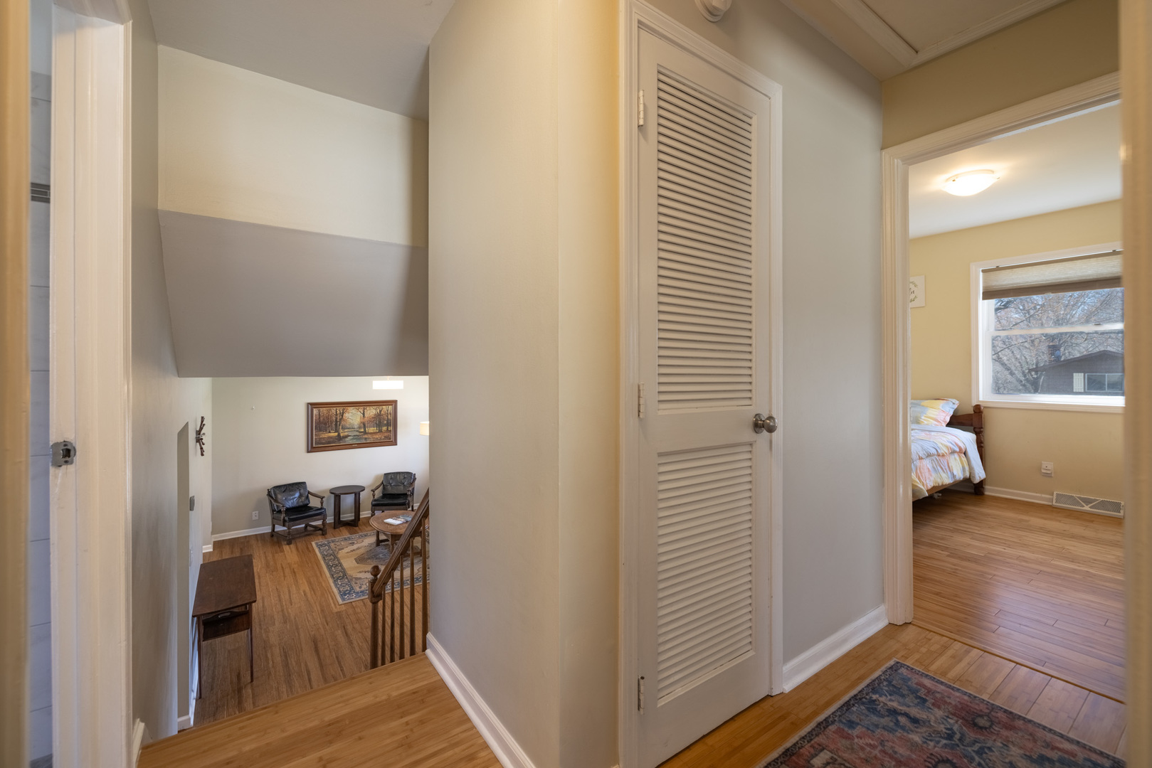 619 Scott Street Algonquin, IL 60102 - Photo 27 of 48 a view of a bedroom with a bed and wooden floor