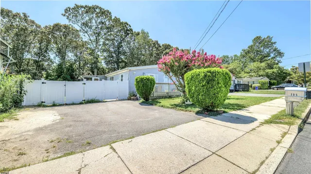 a view of a garden with flowers