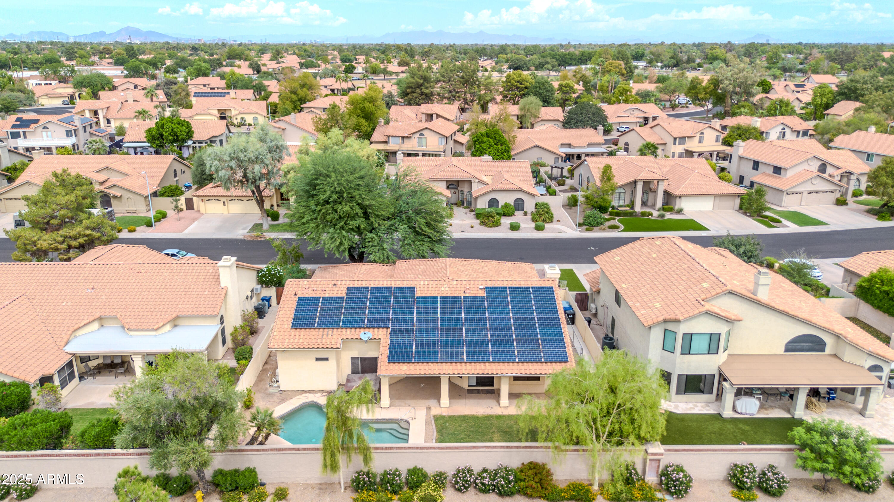 205 East Stacey Lane Tempe, AZ 85284 - Photo 54 of 63 an aerial view of residential houses with outdoor space