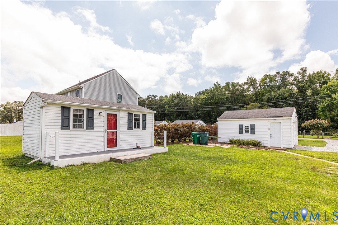 12 Beulah Road Sandston, VA 23150 - Photo 5 of 35 Shed and 1 Car Garage Beautifully matches the hous
