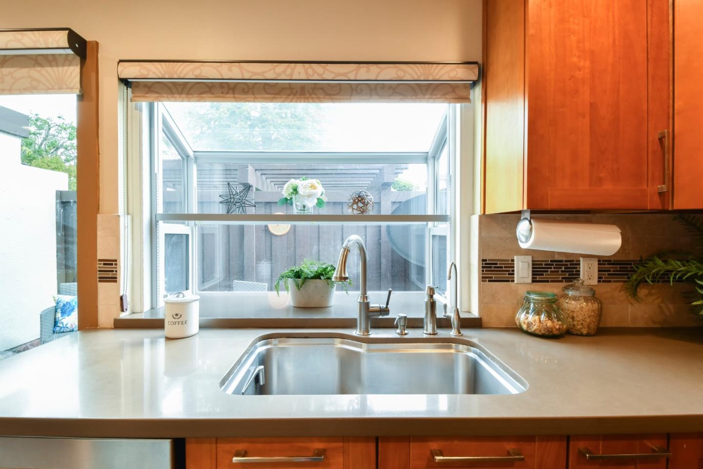 22059 McClellan Road Cupertino, CA 95014 - Photo 19 of 40 a kitchen with a sink and a large window