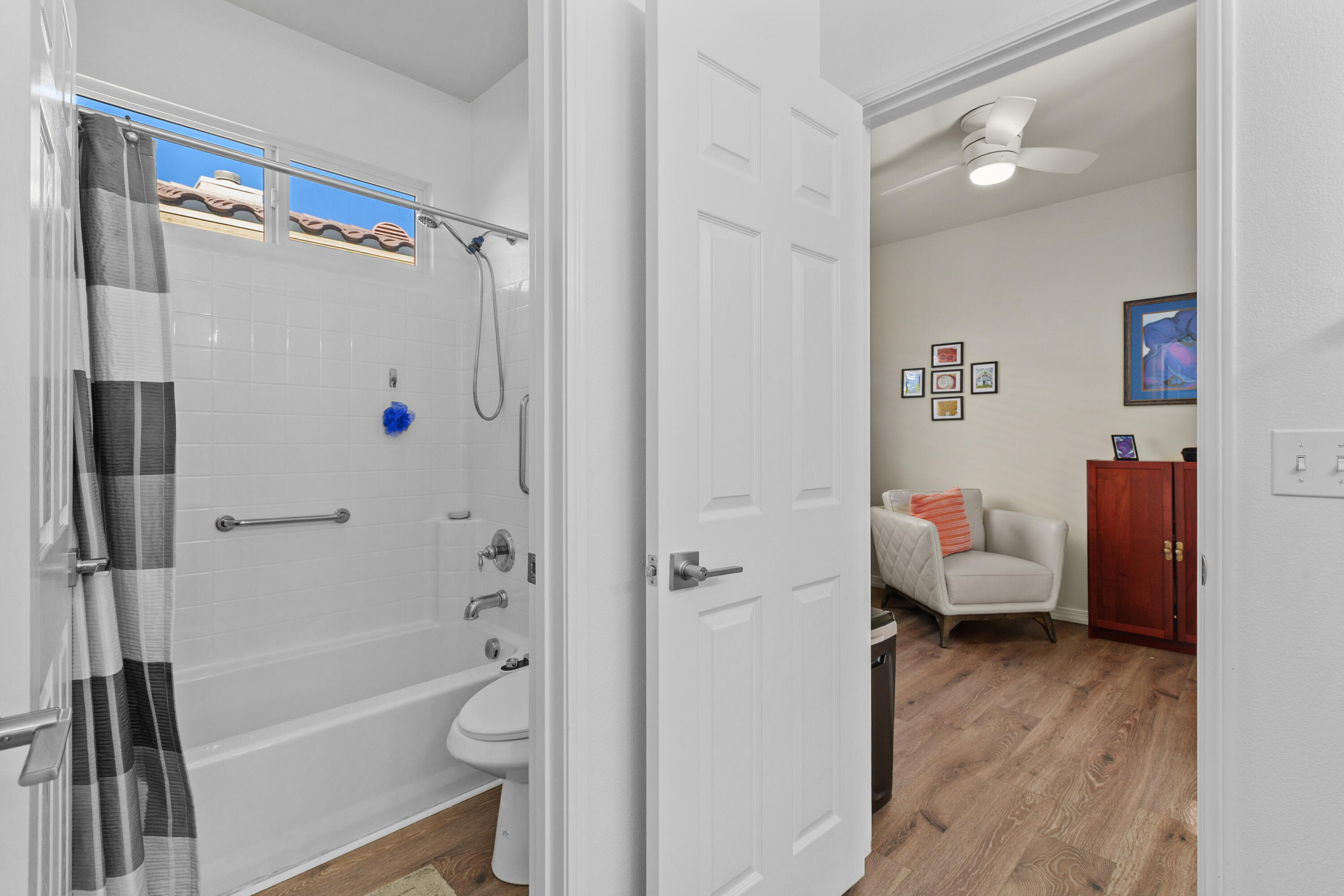 26700 Rio Dulce Road Cathedral City, CA 92234 - Photo 11 of 20 a bathroom with a tub shower vanity and a sink