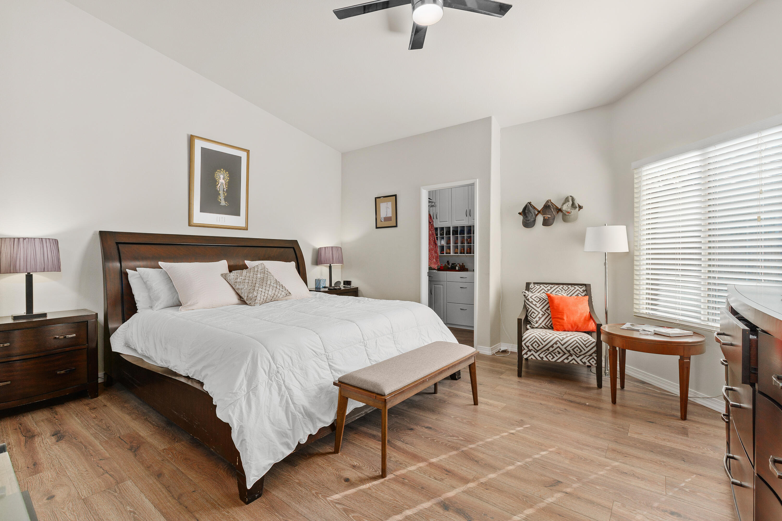 26700 Rio Dulce Road Cathedral City, CA 92234 - Photo 13 of 20 a bedroom with a bed and a chair