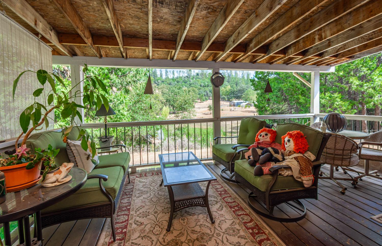 a outdoor living space with furniture and garden view