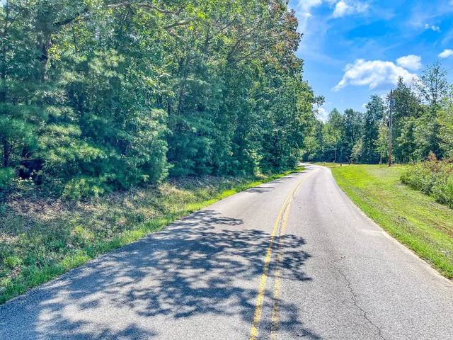 a view of swimming pool with lawn chairs and plants