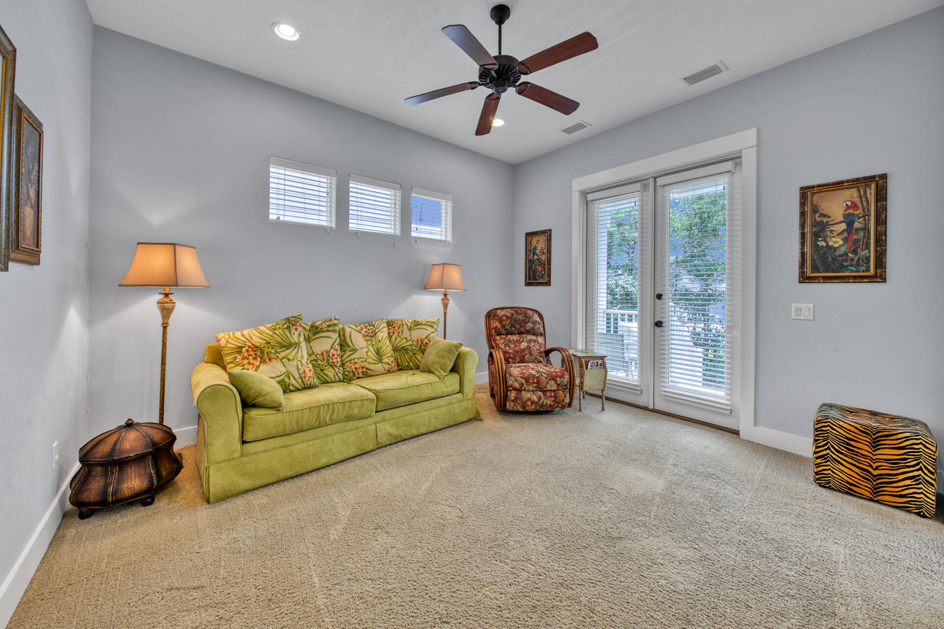 25 Pompano Place Inlet Beach, FL 32461 - Photo 25 of 76 a living room with furniture a ceiling fan and a window