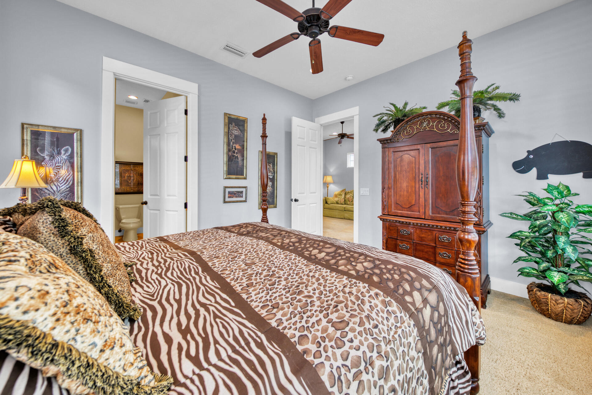 25 Pompano Place Inlet Beach, FL 32461 - Photo 28 of 76 a bedroom with a bed chandelier and a window