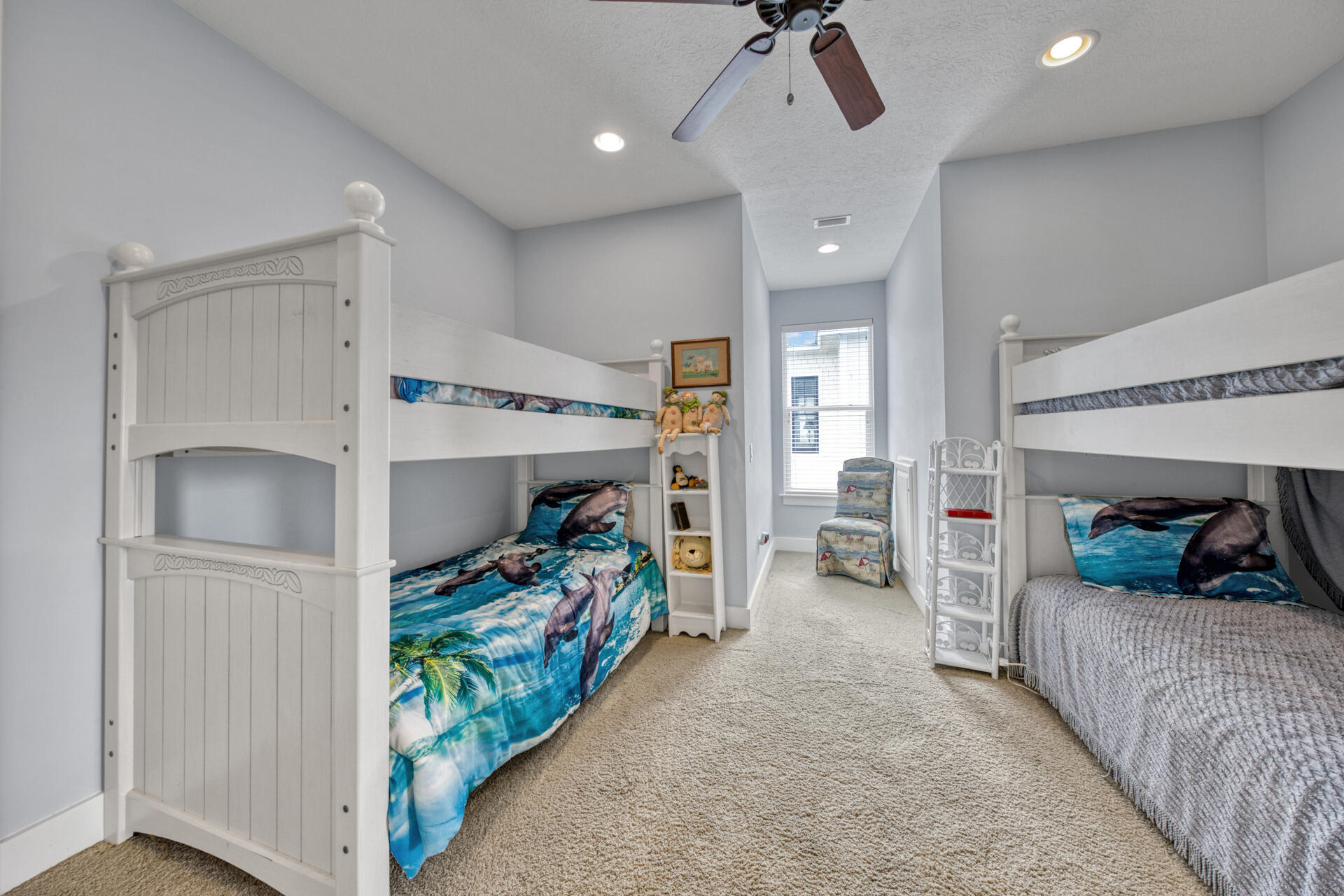 25 Pompano Place Inlet Beach, FL 32461 - Photo 39 of 76 a bedroom with furniture and a large window