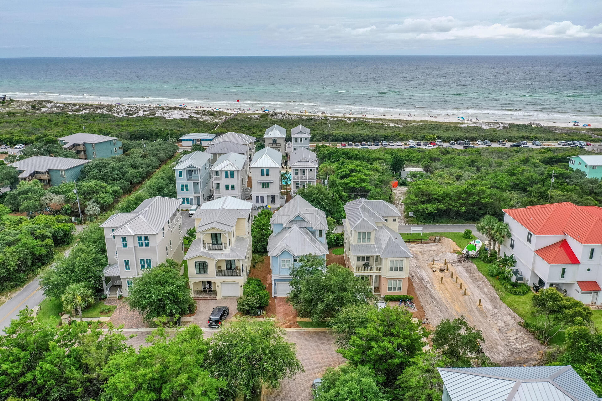 25 Pompano Place Inlet Beach, FL 32461 - Photo 58 of 76 an aerial view of residential houses with outdoor space and river