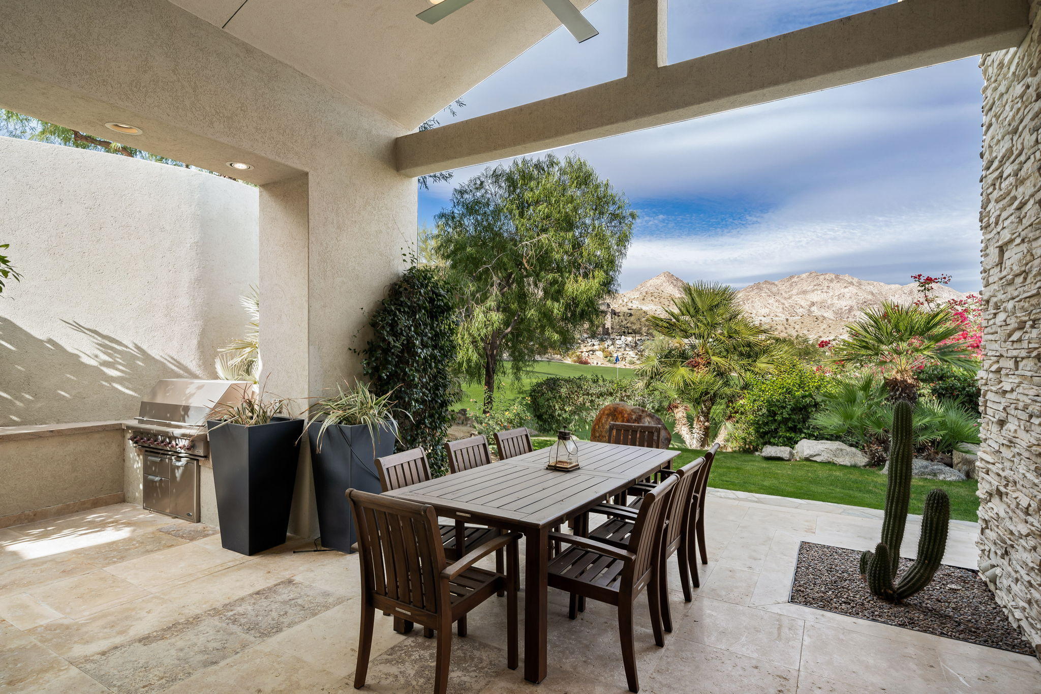 178 Netas Drive Palm Desert, CA 92260 - Photo 72 of 83 a outdoor dining space with furniture and garden