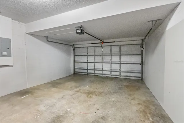 a view of a garage